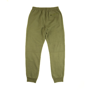 The back of the C.P. Company Diagonal Fleece Mixed Lens Khaki Sweatpants.