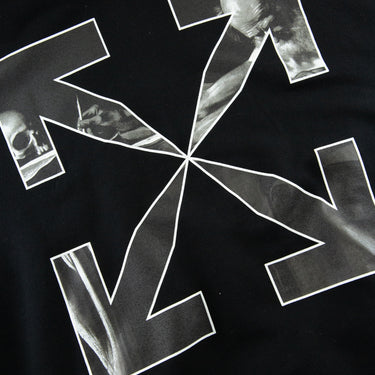 The logo of the Off-White Caravaggio Black Hoodie.