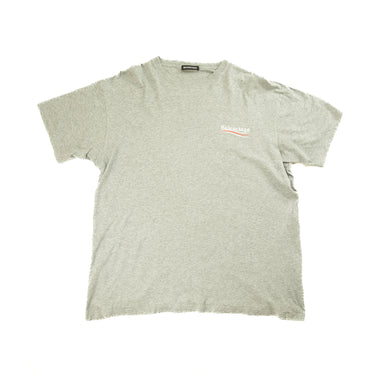 The front of the Balenciaga Campaign Logo Grey T Shirt.