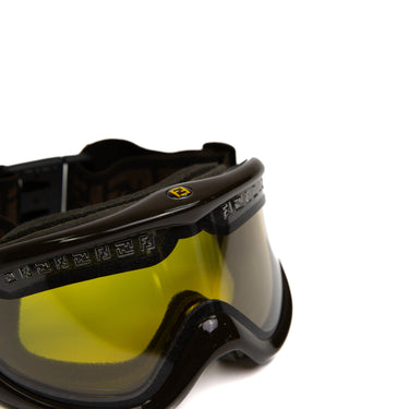 The closer image of the front of the Fendi Ski Goggles.