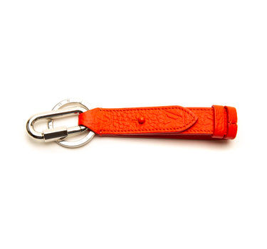 The front of the Louis Vuitton Red Harness Dragonne Bag Charm.