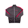 The front of the Palm Angels Grey & Pink Track Jacket.