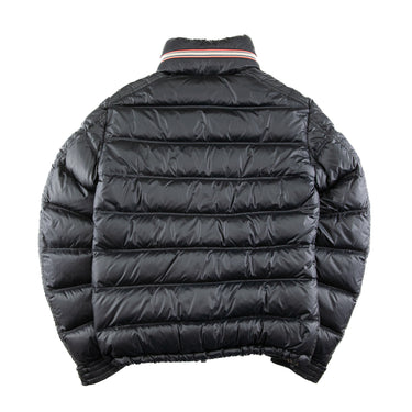 The back of the Moncler Gaston Black Puffer Jacket.