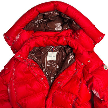 The inside label of the Moncler Verdon Coated Down Puffer Jacket.