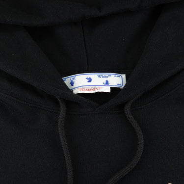 The label of the Off-White Caravaggio Black Hoodie.