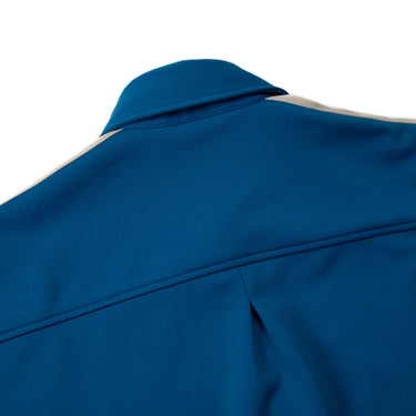 The back collar of the Palm Angels Classic Logo Track Shirt.