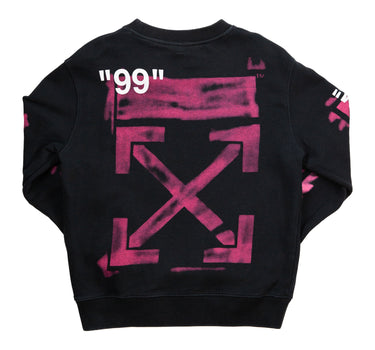 The back of the Off-White Impressionism Arrows Sweatshirt.