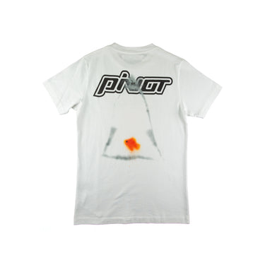 The back of the Off-White Pivot Fish White T Shirt.