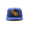 The front of the Chrome Hearts Blue Trucker Hat.