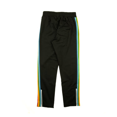 The back of the Palm Angels Rainbow Black Sweatpants.