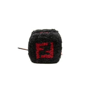 The front of a Fendi Dice Box Bag in Black & Red.