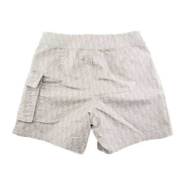 The back of the Dior Oblique Swim Shorts.
