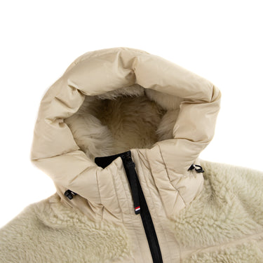 The hood of the Moncler Grenoble Apres-Ski Shearling Jacket.