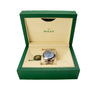 The watch inside the box of the Rolex Datejust Roman 41mm Dial 126300 2016.