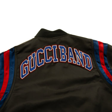 The logo of the Gucci Band Bomber Jacket.