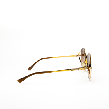 Another side view of Dior 2302 Gradient Brown Sunglasses highlighting the sleek design.