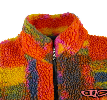 The collar of the Dior x Lewis Hamilton Zipped Fleece Jacket.