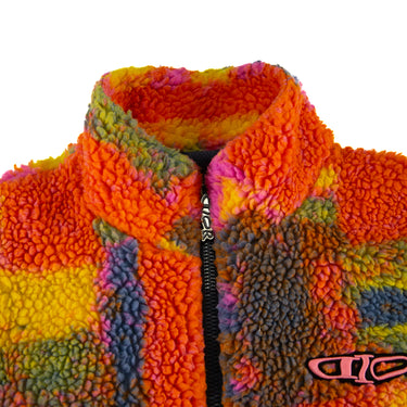 The collar of the Dior x Lewis Hamilton Zipped Fleece Jacket.