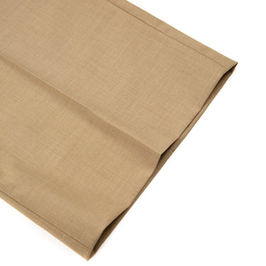 A close-up detail of Burberry Wide Leg Trousers in Tan.
