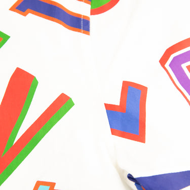 The print of the Louis Vuitton x NBA Basketball Letters Overshirt.
