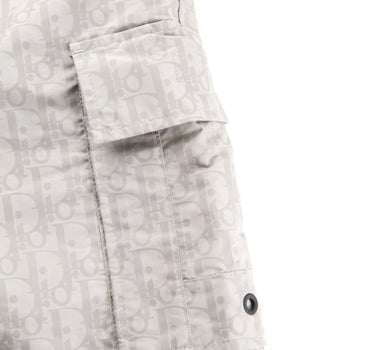 The pocket of the Dior Oblique Swim Shorts.