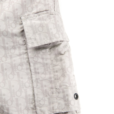 The pocket of the Dior Oblique Swim Shorts.