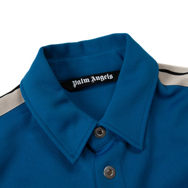 The collar of the Palm Angels Classic Logo Track Shirt.