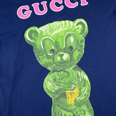 The front of the Gucci  ear Navy T Shirt.