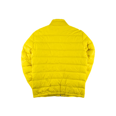 The back of the Prada Milano Yellow Puffer Jacket.