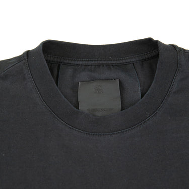 The collar of the Givenchy Logo Black T Shirt.