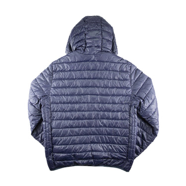 The back of the Prada Milano Navy Puffer Jacket.