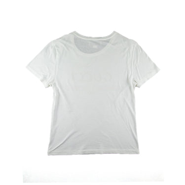 The back of the Gucci Printed Logo White T Shirt.