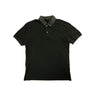 The front of the Gucci Black Embroidered Logo Polo Shirt.
