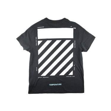 The back of the Off-White Diagonal Temperature Black T Shirt.