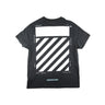 The back of the Off-White Diagonal Temperature Black T Shirt.