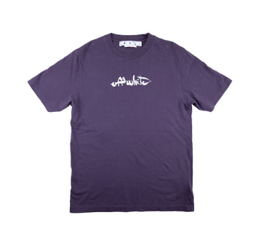 The front of the Off-White Paint Arrows Purple T Shirt.
