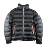 The front of the Moncler Gaston Black Puffer Jacket.
