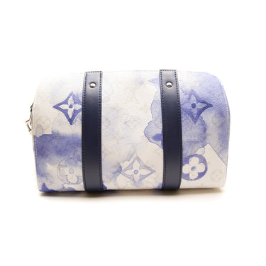 The back of the Louis Vuitton City Keepall Monogram Watercolour Bag.