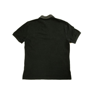 The back of the Gucci Black Embroidered Logo Polo Shirt.