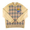 The front of the Burberry Check Motif Applique Sweater.