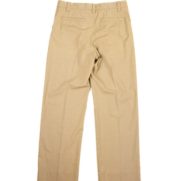 The back of Burberry Wide Leg Trousers in Tan.