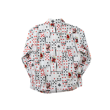 The back of the Balenciaga Playing Cards Long Sleeve Shirt.