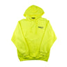 The front of the Balenciaga Neon Yellow Campaign Hoodie.