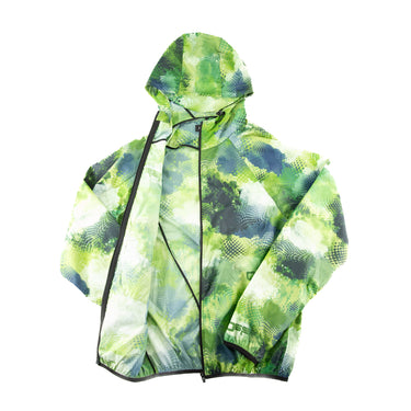 The inside of the Off-White Active Packable Green Windbreaker Jacket.
