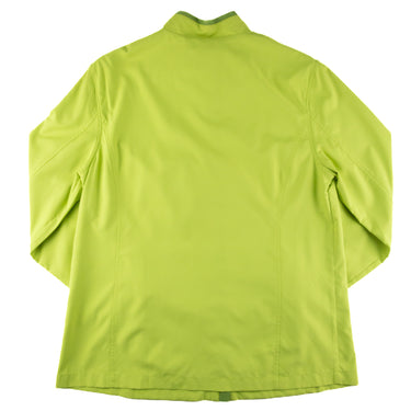The back of the Balenciaga Lime Green Windbreaker.