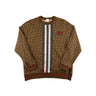 The front of the Burberry TB Monogram Brown Sweatshirt.