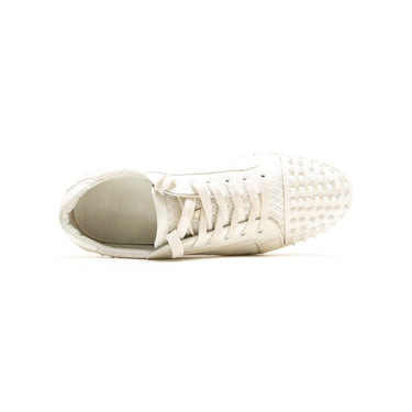 The top of the Christian Louboutin Seavaste 2 Orlato White Flat Trainers.