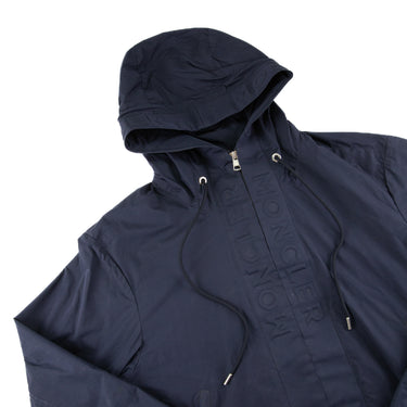 The flat lay of the Moncler Black Windbreaker.