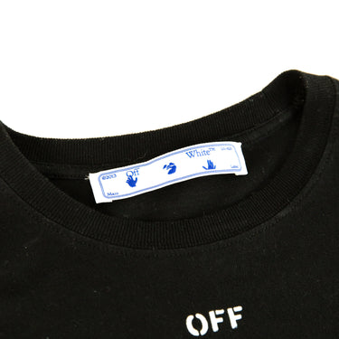 The inside label of the Off-White Mona Lisa Black Long Sleeve T Shirt.