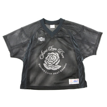 The front of the Aime Leon Dore Stadium Cropped Practice Black Jersey.